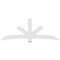 Ekena Millwork Alberta Architectural Grade PVC Gable Bracket, 96"W x 36"H x 2"D x 6"F, 9/12 Pitch GBP096X36X0206ALB00 - alternate 4